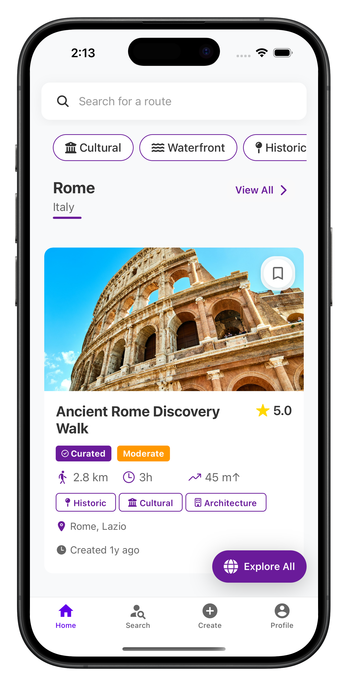 Route Discovery - Ancient Rome Discovery Walk